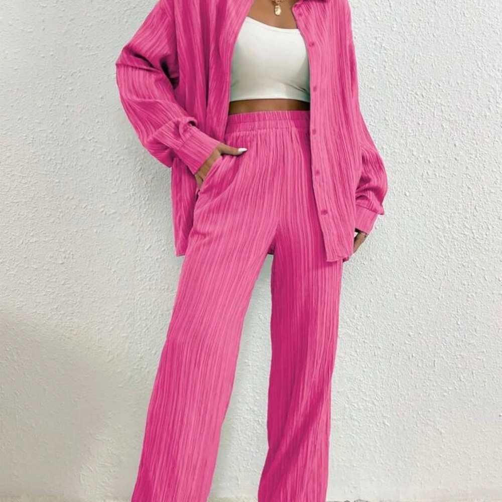 Pink Women's Pants & Jumpsuit Set